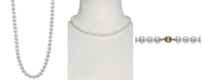 Belle de Mer Pearl Necklace, 18" 14k Gold A+ Akoya Cultured Pearl Strand (8-8-1/2mm)